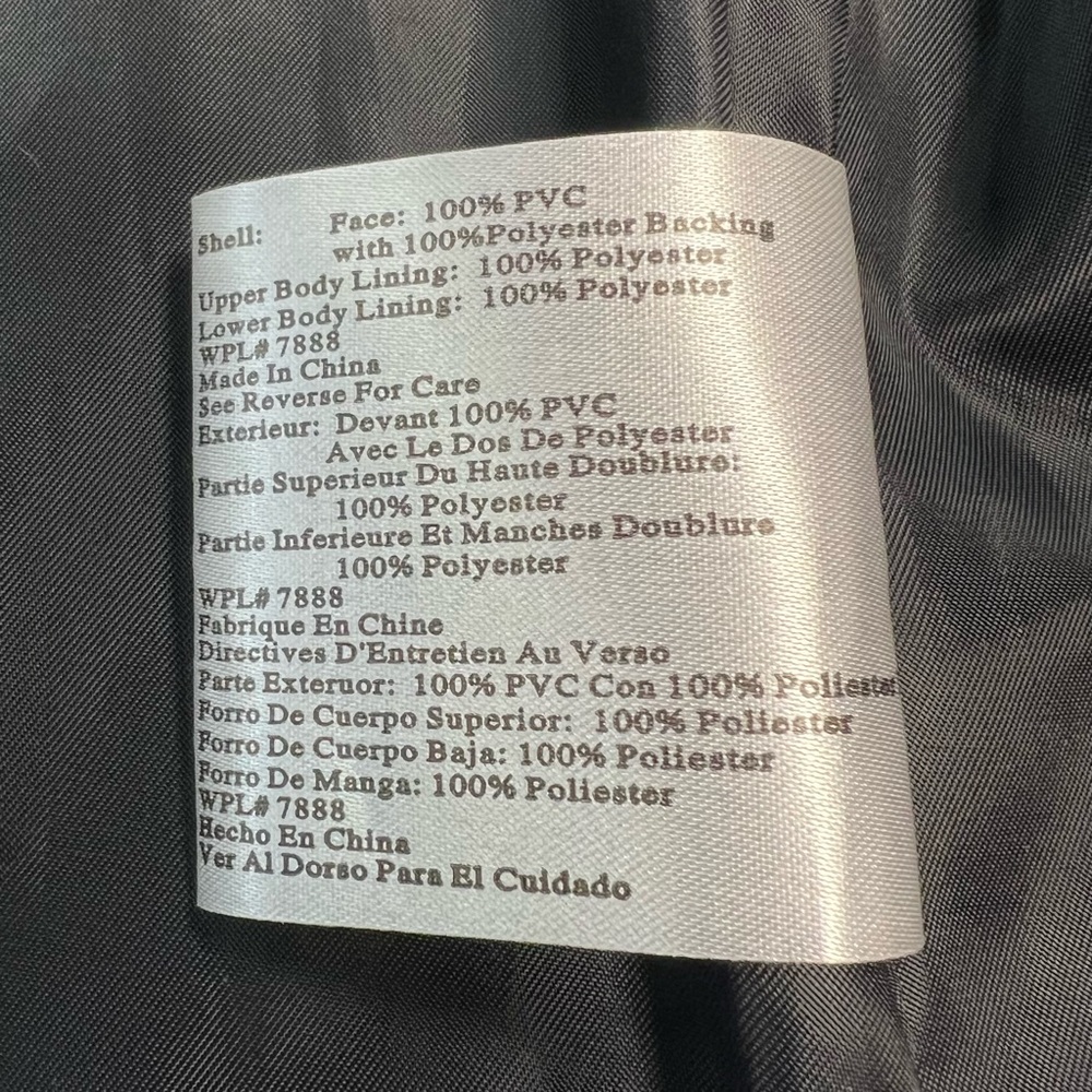 Michael Kors PVC Trench Coat Y2K - Picture 10 of 12